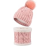 bufandas con pompones tejidas Adecuado para Actividades al Aire Libre - El diseño de doble capa lo mantiene abrigado en el frío invierno. Puede usar nuestro conjunto de bufanda y gorro beanie para esquiar, hacer snowboard, ir de compras, correr, acampar, viajar, pescar, hacer senderismo, andar en motocicleta, etc.