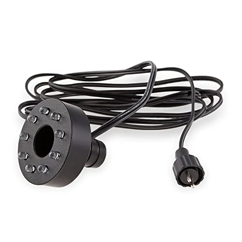 CLGarden LED Ring Ø 56mm warmweiss 12V Springbrunnen Beleuchtung Quellstein Teich Cortenstahlschale