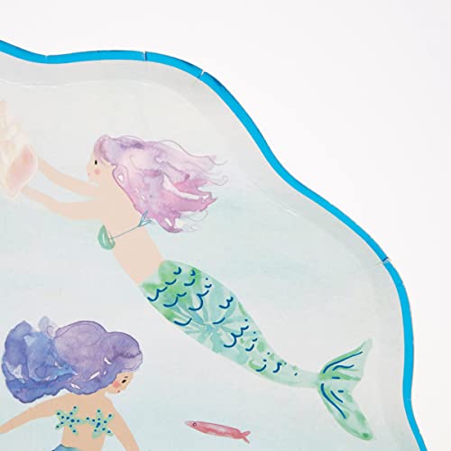 Meri Meri Mermaids Swimming Plates (Pack of 8)
