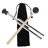 FRCOLOR Diapason avec Maillet Instrument de Musique pour Relaxation et Sonothérapie Jeu de...