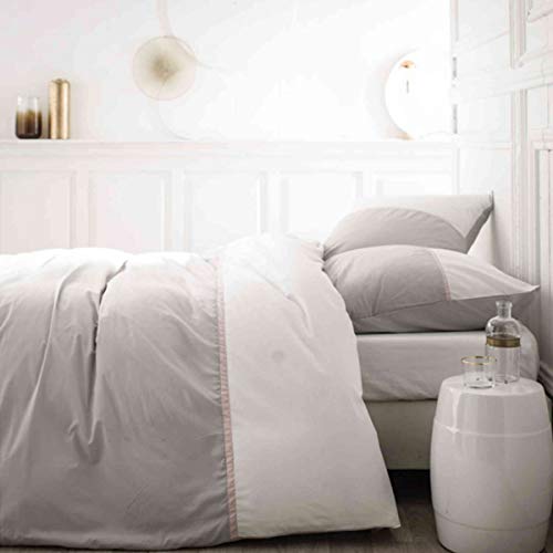 TODAY HC3 Premium Gabin Percale - Zinc/Pdl/Chantilly - (1 HC 240/260 + 2 TB 63/- Tri-Colour Finish, Gray, 220x240