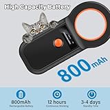 Haustier Mikrochipscann, Wiederaufladbarer USB Tierchip Lesegerät Chipleser Hunde Chip Scanner Katze ISO11784/(85) FDX-B/EMID Mikrochip Lesegerät für Hunde/Katze
