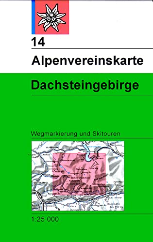 Dachstein: Topographische Karte 1:25.000 Mit Wegmarkierungen Und Skirouten: 14