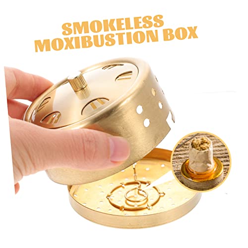 Caja portátil para moxibustión sin humo, quemador ajustable de potencia de viento, accesorio práctico para masajes, retiros de yoga y relajación suave miniatura 6