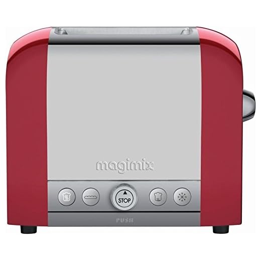 MAGIMIX Tostadora 2 11506 Plata/Rojo