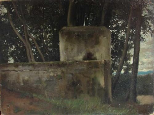 Impression d'art La Fontana Di Villa Médicis Jean-jacques Henner de qualité musée