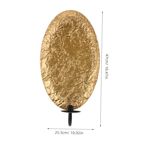 RORPOIR Elegant Wall Candle Holder Iron Decor for Living Room Hallway Bathroom Modern Sconce Rustic Decorative Stand