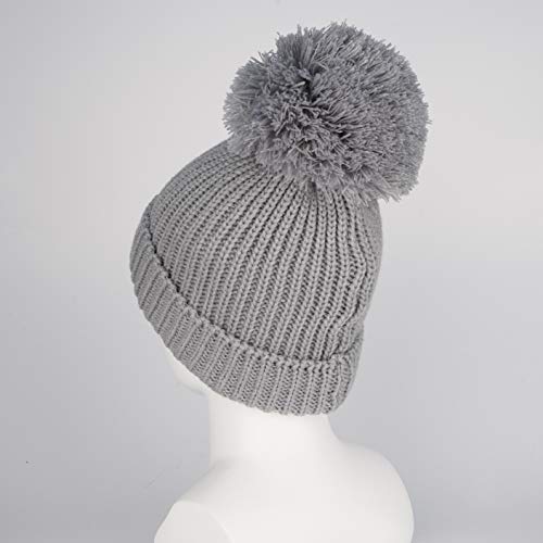 Image of Toddler Infant Winter Hat with Earflap Knit Warm Beanie Fleece Lined Hat for Baby Boys Girls