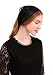 Pamor Rose Lace Headband Kerchief Tie-style Floral Headwrap Latin Mass Head Covering Church Veil with Bobby Pins, schwarz, Einheitsgröße