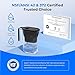 Waterdrop Water Filter Pitcher, 200-Gallon Long-Life, Countertop NSF Certified Water Purifier, Replaces 6,400 Plastic Water Bottles a Year, Reduces Chlorine, PFOA/PFOS, 7-Cup, Black