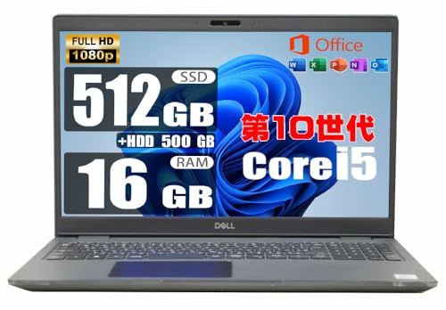 �y�����ςݕi�z ��10���� Core i5 10210U / ������ 16GB / SSD 512GB + HDD500GB / MS Office 2019 / �t��HD/�e���L�[/web�J����/WiFi/���w�h���C�u�񓋍�/Windows 11 / �I