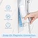 Modular Magnetic Handheld Shower Holder, 5-Section Customizable Sliding Rail with Tool-Free Adhesive Installation, Adjustable Height and Angle for Shower Chairs, Kids, Pets, Elderly, RV, Bathtub