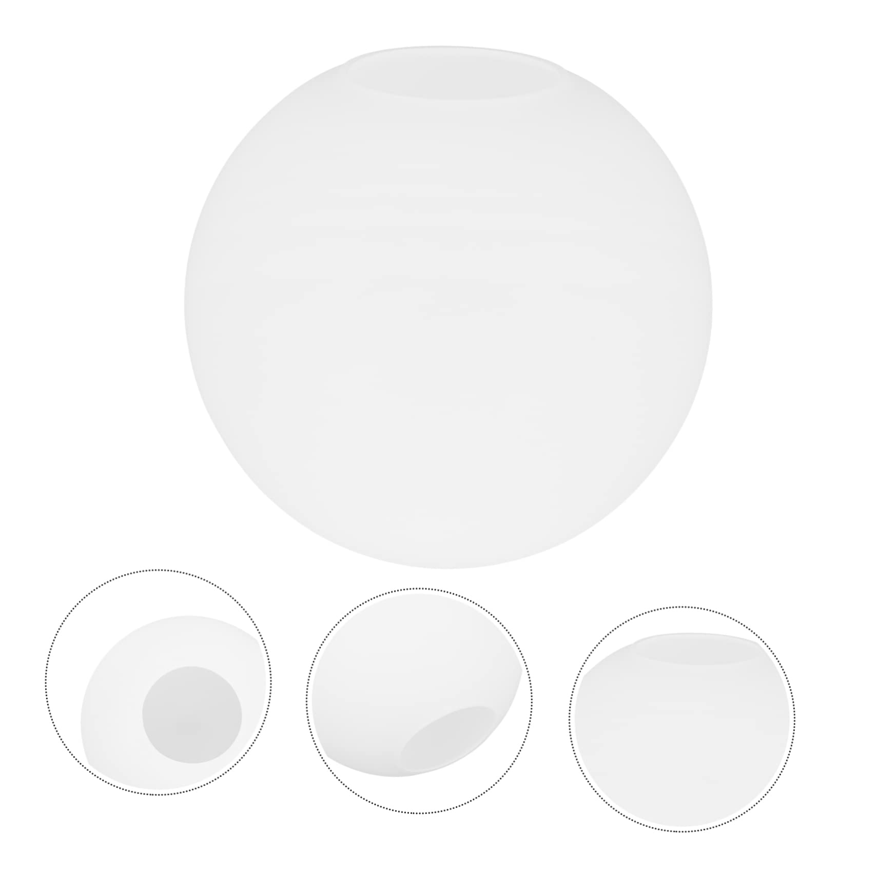 Milchglas Pendelleuchten Lampenschirm 18CM Rundes Kugel Lampenglas Ersatz Lampenschirm Für Moderne Leuchten Geeignet Für Kücheninseln Und Essbereiche Dekorativer