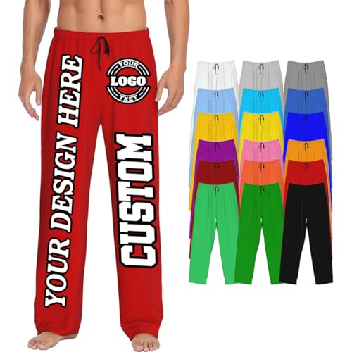 Bulk Custom Pajama Pants Personalized Custom Popular Personalized Gift Pant Fashion Customizable Pajama Pants Customizable Pant XX-Large