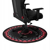 Diablo Bodenschutzmatte 100 cm rund Gaming Stuhl Unterlage rutschfest Schutzmatte für Bürostuhl – Ansicht 2