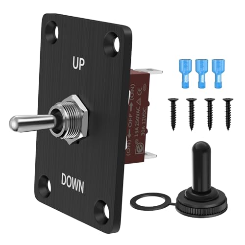 Interrupteur à bascule momentané 12V 30A étanche SPDT 3 broches commande moteur de caravane