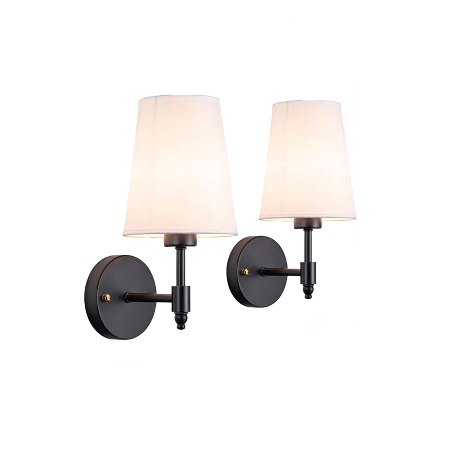 KUNYOS Battery-Operated Wall Sconce Cordless Rechargeable Lighting with Remote Control 13 Colors with Dimmable Detachable LED Bulbs(Black)