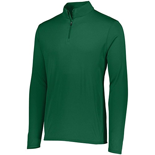 Augusta Activewear Youth Attain 1/4 Zip Pullover, Dark Green, Small