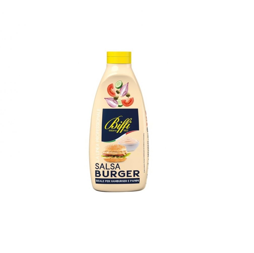 Biffi – Salsa para hamburguesas – perfecta para hamburguesas – Botella de 800 g