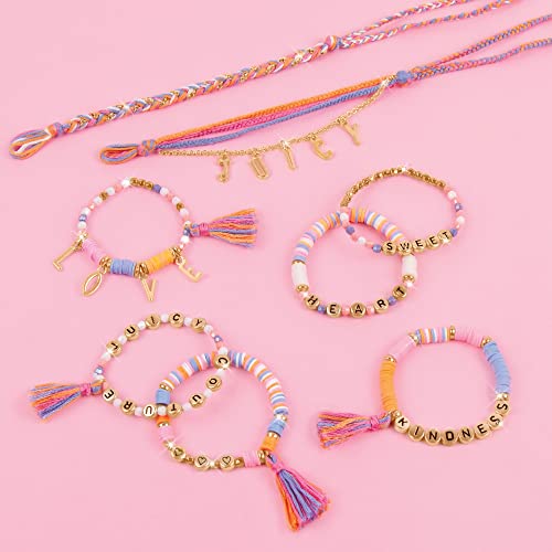 Make It Real 90136 Juicy Couture Love Letters Bracelet Making Kit - Kids Jewelry Making Kit - Diy Charm Bracelet Making Kit For Girls - Friendship Bracelets With Flat Clay Beads thumb #5