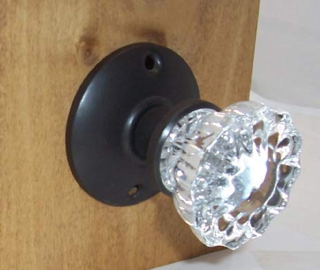 Rousso's Reproductions Crystal Antique Replica Surface Mount Dummy French Door Knob Set For One Side Of Two Doors Or Both Sides Of One Door And Decorating Ideas With Faux Knobs (Oil Rubbed Bronze) #TOP2