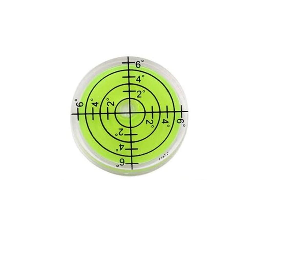 AASONS 3 Pieces, 32mm Diameter Spirit Level Bullseye Micro Button Level-image-7