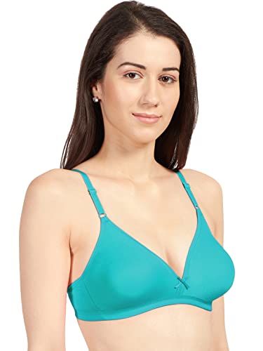 Image of SONARI Omania Womens Non-Padded Cotton Polyester Bras - Solid, Non-Wired, Medium Coverage, Hand Washable (Pack of 2)