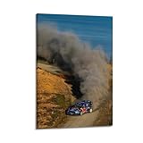 Poster sur toile représentant le championnat du monde des rallyes des États-Unis - 50 x 75 cm