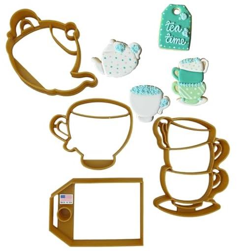 Tea set cookie cutters