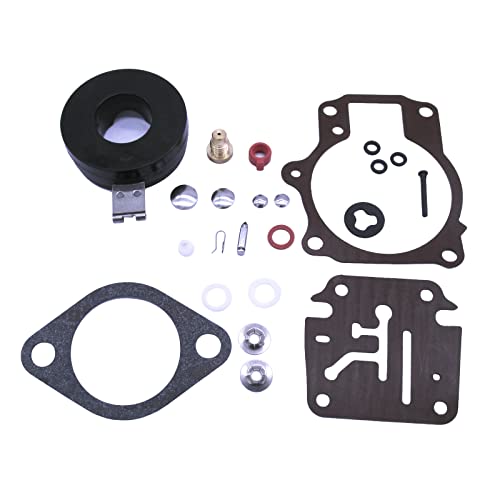 Boat Engine 396701 392061 398729 Carburetor Rebuild Repair Kit for Evinrude Johnson OMC BRP / 8M6010306 for Mercury 18 20 25 28 30 35 40 45 48 50 55 60 65 70 75 HP, fit Sierra 18-7222 18-7042 9-37107 - Thumbnail 3