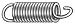 Ext Spring, Cot, Steel, 2 OAL, 3/4 OD, PK6