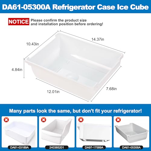 DA61-05300A Refrigerator Case Ice Cube Compatible with Samsung by Ratiekc - Used condition - Image 2