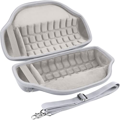Image of co2CREA Case for JBL Charge 6 Portable Bluetooth Speaker, White | High-Density Foam Padding, Reinforced Handle, Detachable Shoulder Strap, Compact Lightweight Design, Dust Protection