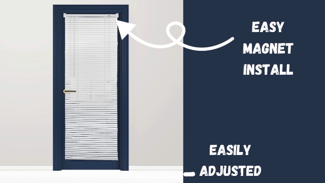 Neodymium magnet blind mount steel door