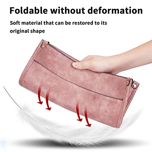 HKCLUF Crossbody Bags for Women Trendy Vegan Leather Hobo Handbags With 2PCS Adjustable Guitar Strap Shoulder Bucket Bags