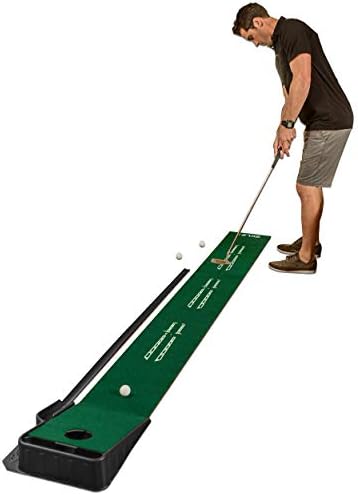 SKLZ Accelerator Pro Indoor Putting Green with Ball Return, 9 Feet x 16.25 Inches