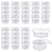 Augshy Storage Containers for Slime, 50 Pack 2oz Foam Ball Storage Containers with Lids