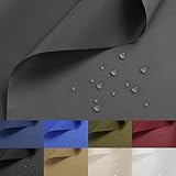 Nylon Fabric, 58' W 420D Waterproof Fabric 1 Yard Ripstop Nylon Fabric Outdoor Upholstery Twill Sewing Fabric for Patio Chair, Lining, Cushion, Purse, Tote Bag, Tent, Tarp Cover, DIY Project Grey