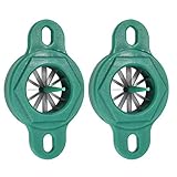 Construction : fabriqué en acier inoxydable, ce coupe-oignons vert portable résiste à la rouille et à l'usure, offrant une performance optimale pour vos besoins quotidiens de découpe de légumes