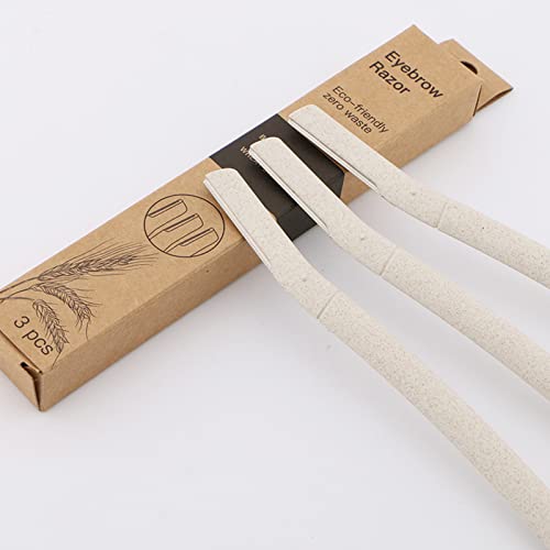 Cheeroyal 3/6PCS Lames de dermaplaning pour le visage, Biodégradable WheatStraw Sourcils Rasoir Visage Peach Fuzz Remover Rasoirs Visage pour Hommes et Femmes (6) – vue 4