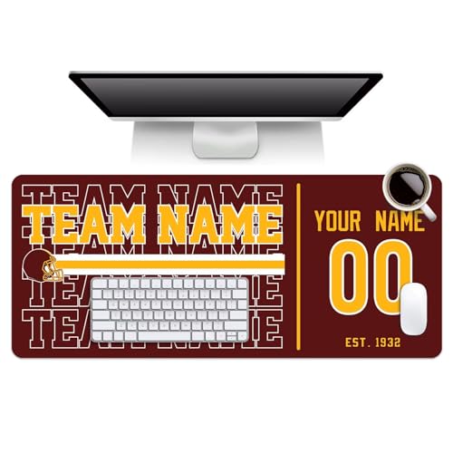Image of ANTKING W Mouse Pad Custom Name and Number Desk Pad for Men Women Youth Gifts