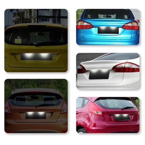 Luz de placa de matrícula compatible con Ford C-MAX B-Max 2010-2020 y S-MAX 2006-2014 coche 6
