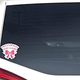 I'm Literally Just a Girl Sticker, Pink Bow Design, 5x4.3 Inches Vinyl, Bumper Decal Gift for Girls