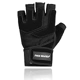 DISEÑO ESPECIAL - Estos guantes entrenamiento hombre con pesas están diseñados con correas para tirar de los dedos y lengüetas para tirar, que lo ayudan a quitarse fácilmente los guantes, especialmente cuando los guantes de gimnasio están empapados de sudor después del ejercicio. Y usted puede limpiar el sudor rápidamente con la tela de toalla en el pulgar, sin importar si está en los brazos o en la frente.
