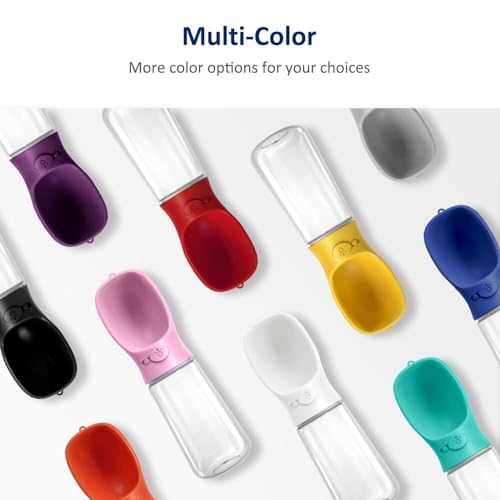 WePet Tragbare Hunde-Wasserflasche, 550 ml, Auslaufsicherer Trinknapf für Hunde – Praktisch für Spaziergänge, Wandern & Reisen – Aus lebensmittelechtem Kunststoff