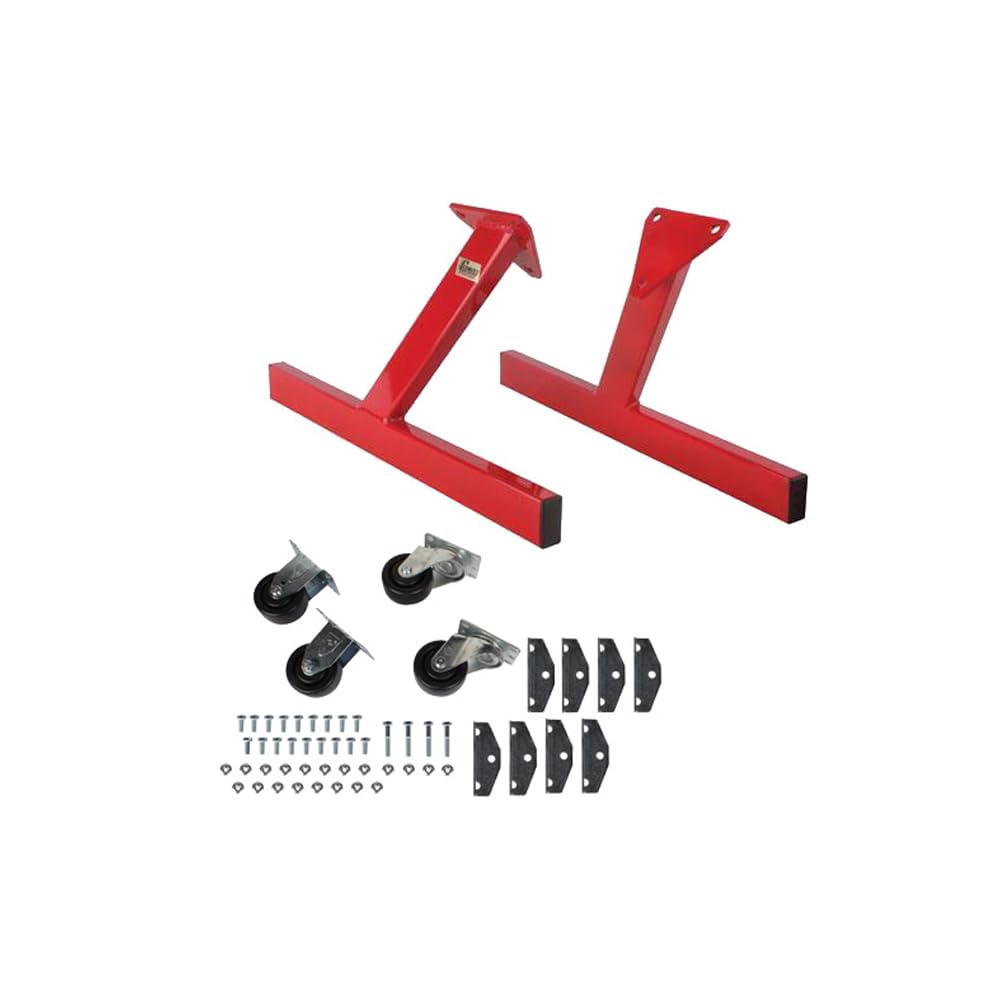 Speedway Motors SBC/BBC Rolling Engine Storage Stand, Lightweight, Compact, with 3" x1-1/4 Casters, 2 Swivel and 2 Non-Swivel, Each Rated 300lbs, Easy Mobility in Garage or Shop, 5/16" Holes
