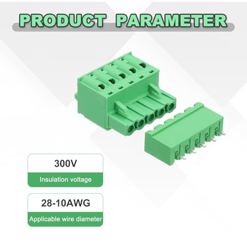 Conector bloque de terminales de tornillo de 5,08 mm para PCB y cables 28-10 AWG 4