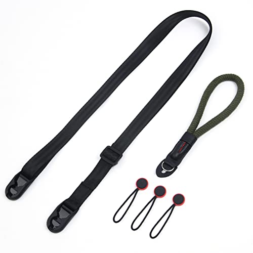 Vicloon Handschlaufe Kamera Tragegurt Schultergurt Schnellverschluss Universal Kameragurt schnellverschluß…