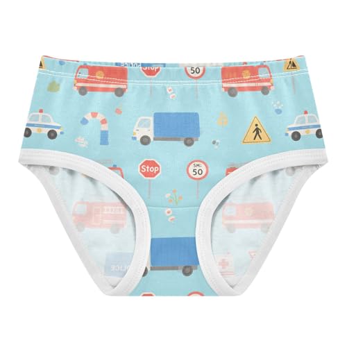 GuoChe Cotton Briefs Breathable Triangle Panties Organic Underwear for Kids in Sizes 2T,3T, 4T, 5T, 6Y and 8Y