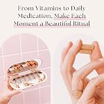 Dosey 7-Day Pill Organizer - Pill Case with 7 Pill Compartments for Medicine Storage & Protection – Stylish & Elegant Medication Organizer with Mirror